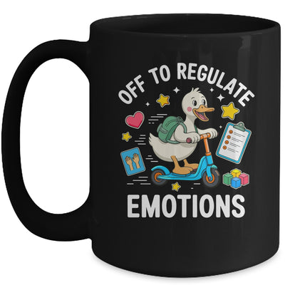 Off To Regulate Emotions Funny Goose ABA Therapy Therapist Mug | teecentury