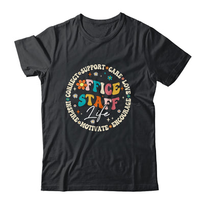 Office Staff Life Appreciation Week Back To School Groovy Shirt & Hoodie | teecentury
