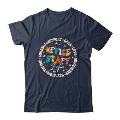 Office Staff Life Appreciation Week Back To School Groovy Shirt & Hoodie | teecentury