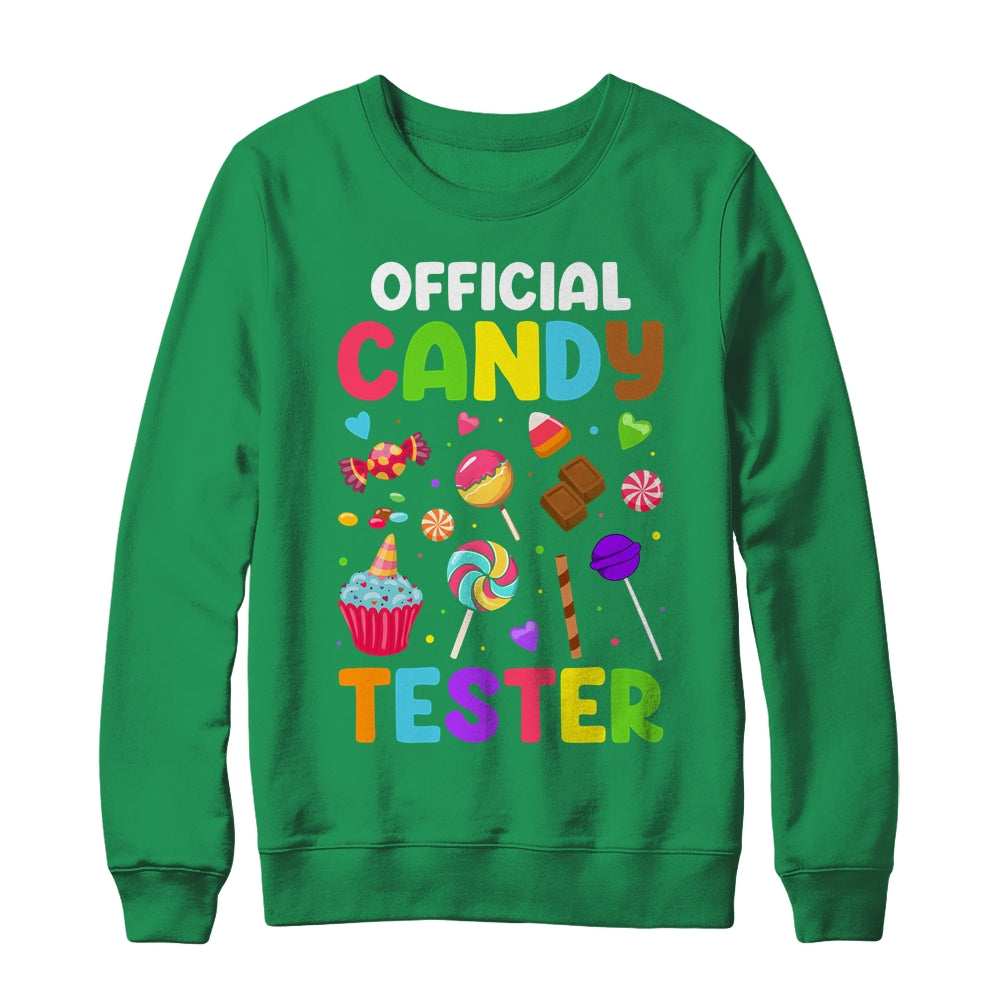 Official Candy Tester Sweets Funny Halloween Party Costume Shirt & Sweatshirt | teecentury