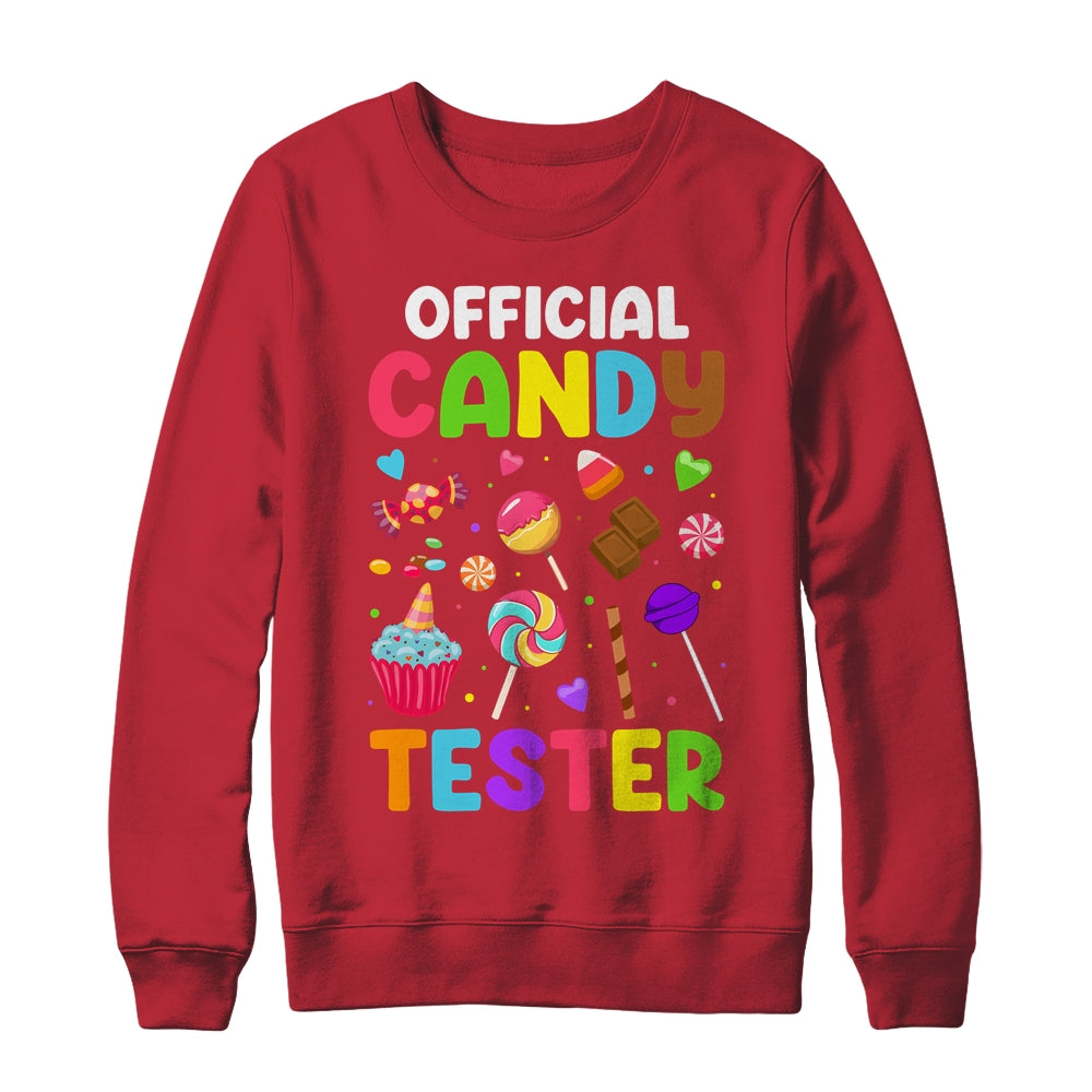 Official Candy Tester Sweets Funny Halloween Party Costume Shirt & Sweatshirt | teecentury