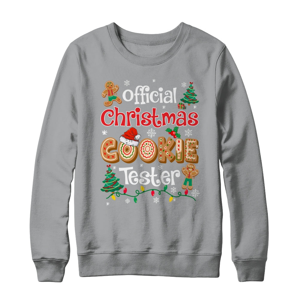 Official Christmas Cookie Tester Taster Baking Crew Funny Shirt & Sweatshirt | teecentury