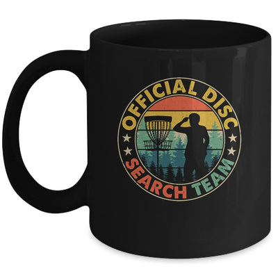 Official Disc Search Team Frisbee Golf Funny Disc Golf Retro Mug | teecentury