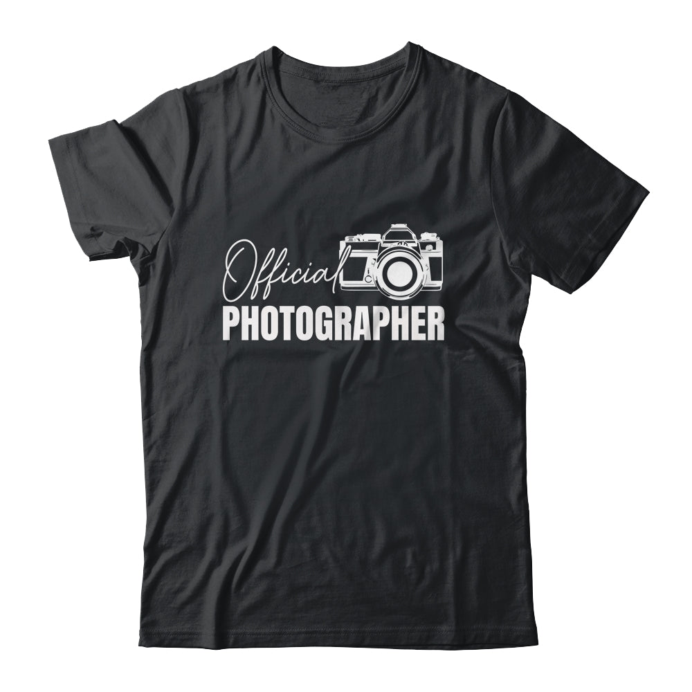 Official Photographer Event Photography Design For Men Women Shirt & Tank Top | teecentury