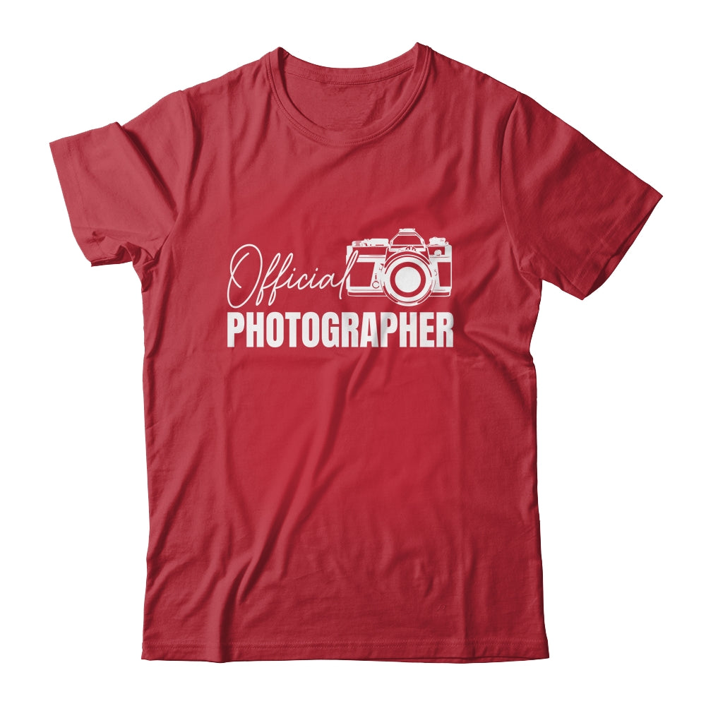 Official Photographer Event Photography Design For Men Women Shirt & Tank Top | teecentury