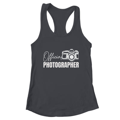Official Photographer Event Photography Design For Men Women Shirt & Tank Top | teecentury