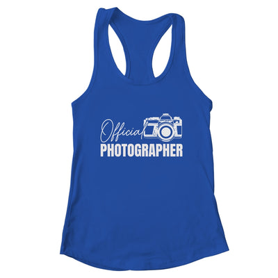 Official Photographer Event Photography Design For Men Women Shirt & Tank Top | teecentury