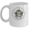 Oh Christmas Tree Xmas Lights Cute Penguin Women Girls Mug | teecentury