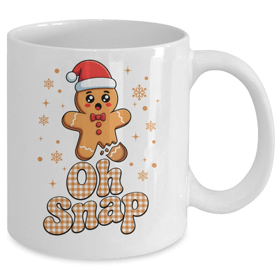 Oh Snap Christmas Gingerbread Man Cute Cookie Baking Team Mug | teecentury