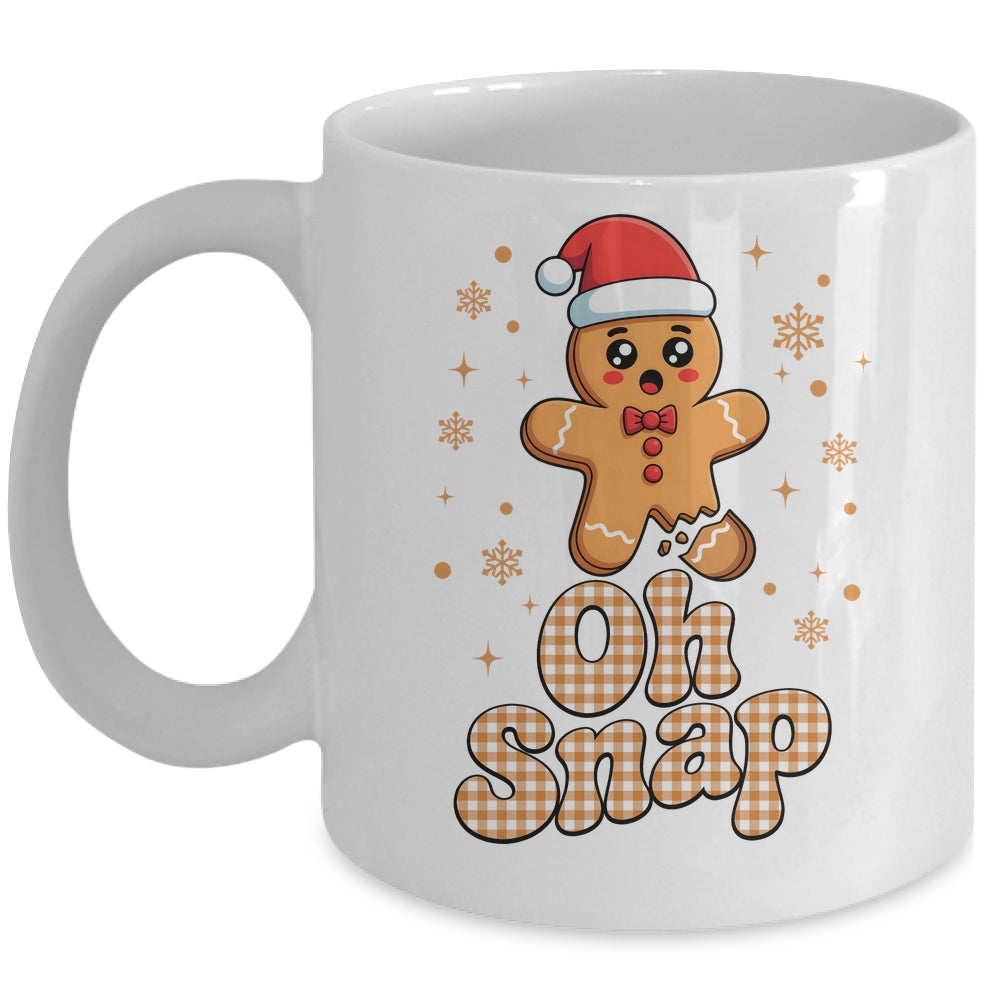 Oh Snap Christmas Gingerbread Man Cute Cookie Baking Team Mug | teecentury