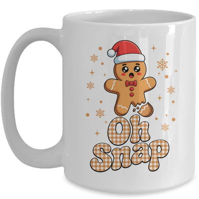 Oh Snap Christmas Gingerbread Man Cute Cookie Baking Team Mug | teecentury
