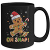 Oh Snap Gingerbread Man Christmas Cookie Costume Baking Team Mug | teecentury