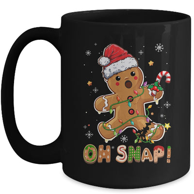 Oh Snap Gingerbread Man Christmas Cookie Costume Baking Team Mug | teecentury