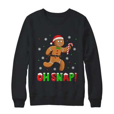 Oh Snap Gingerbread Man Merry Christmas Xmas Boy Girl Shirt & Sweatshirt | teecentury