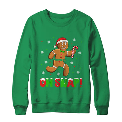 Oh Snap Gingerbread Man Merry Christmas Xmas Boy Girl Shirt & Sweatshirt | teecentury