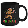 Oh Snap Gingerbread Man Merry Christmas Xmas Boy Girl Mug | teecentury