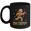 Oh Snap Gingerbread Man Merry Christmas Xmas Boy Girl Mug | teecentury