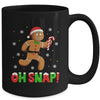 Oh Snap Gingerbread Man Merry Christmas Xmas Boy Girl Mug | teecentury