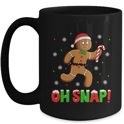 Oh Snap Gingerbread Man Merry Christmas Xmas Boy Girl Mug | teecentury