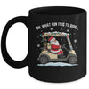 Oh What Fun Is It To Ride Santa Driving Golf Cart Christmas Mug | teecentury