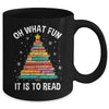 Oh What Fun It Is To Read Book Christmas Tree Librarian Mug | teecentury