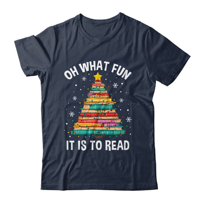 Oh What Fun It Is To Read Book Christmas Tree Librarian Shirt & Sweatshirt | teecentury