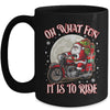 Oh What Fun It Is To Ride Motorcycle Biker Santa Xmas Mug | teecentury