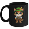 Oktoberfest Cat Funny German Bavarian Lederhosen Cat Lover Mug | teecentury