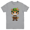 Oktoberfest Cat Funny German Bavarian Lederhosen Cat Lover Youth Shirt | teecentury