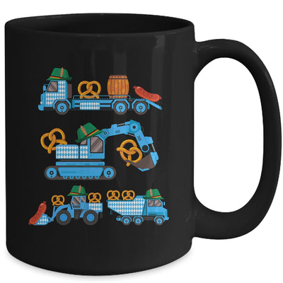 Oktoberfest Construction Vehicles German Costume Boys Kids Mug | teecentury