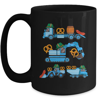 Oktoberfest Construction Vehicles German Costume Boys Kids Mug | teecentury