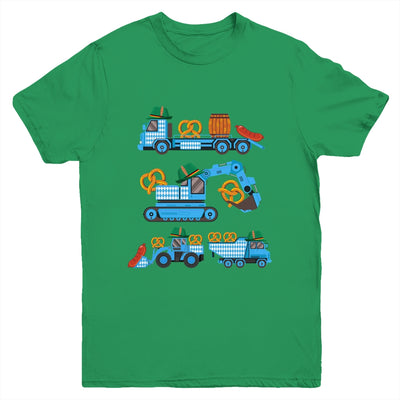 Oktoberfest Construction Vehicles German Costume Boys Kids Youth Shirt | teecentury