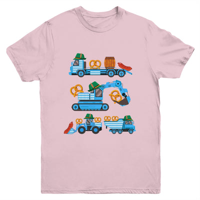 Oktoberfest Construction Vehicles German Costume Boys Kids Youth Shirt | teecentury