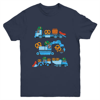 Oktoberfest Construction Vehicles German Costume Boys Kids Youth Shirt | teecentury