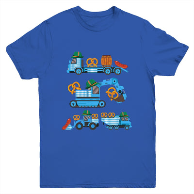 Oktoberfest Construction Vehicles German Costume Boys Kids Youth Shirt | teecentury