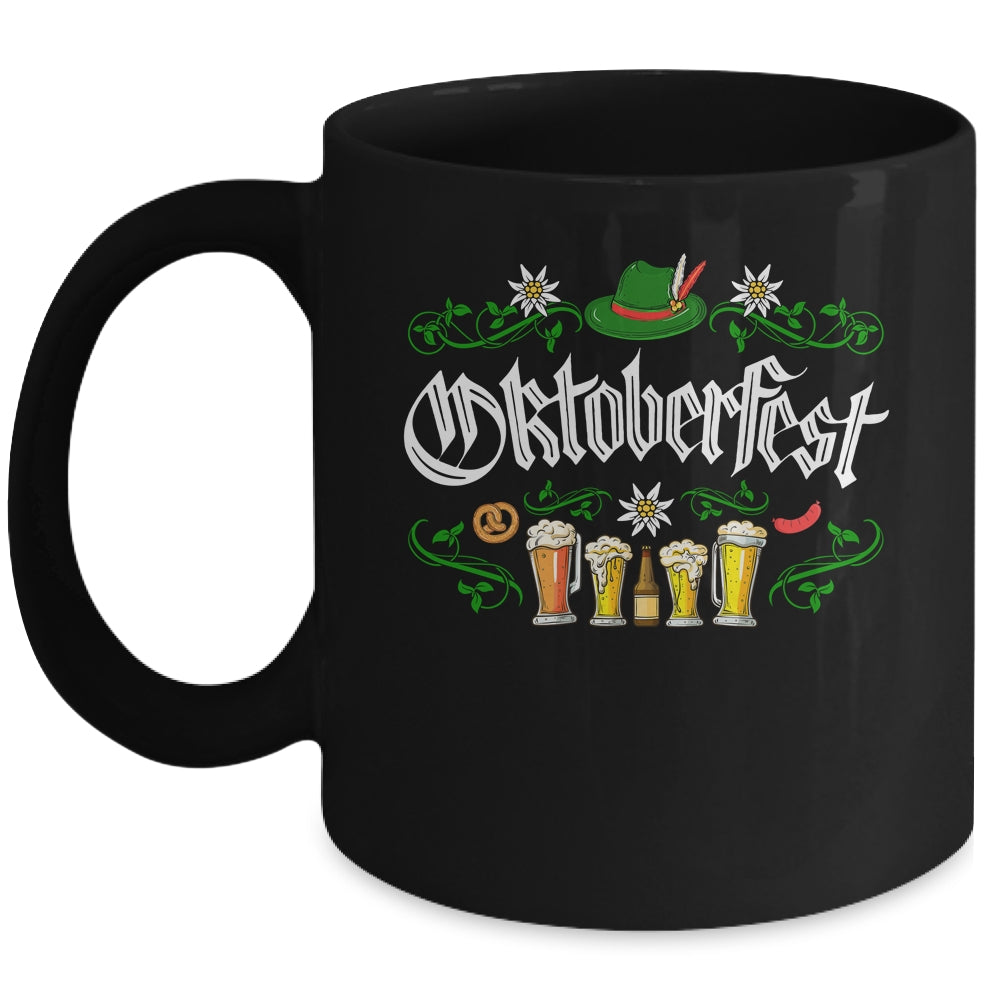 Oktoberfest Cost Funny Beer Hat Pretzel German Men Women Mug | teecentury