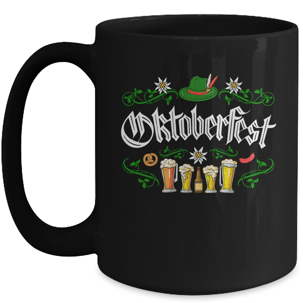 Oktoberfest Cost Funny Beer Hat Pretzel German Men Women Mug | teecentury