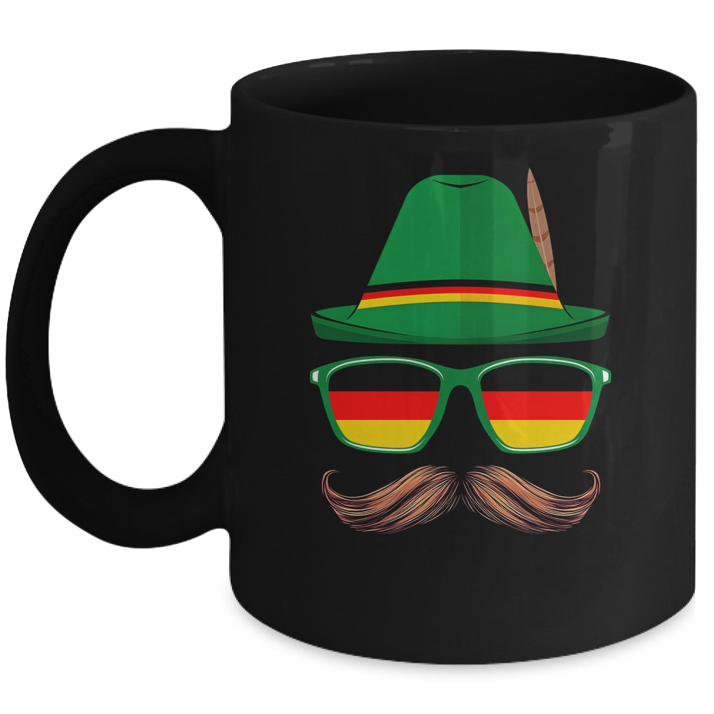 Oktoberfest Costume German Bavarian Face Glasses Hat For Men Mug | teecentury