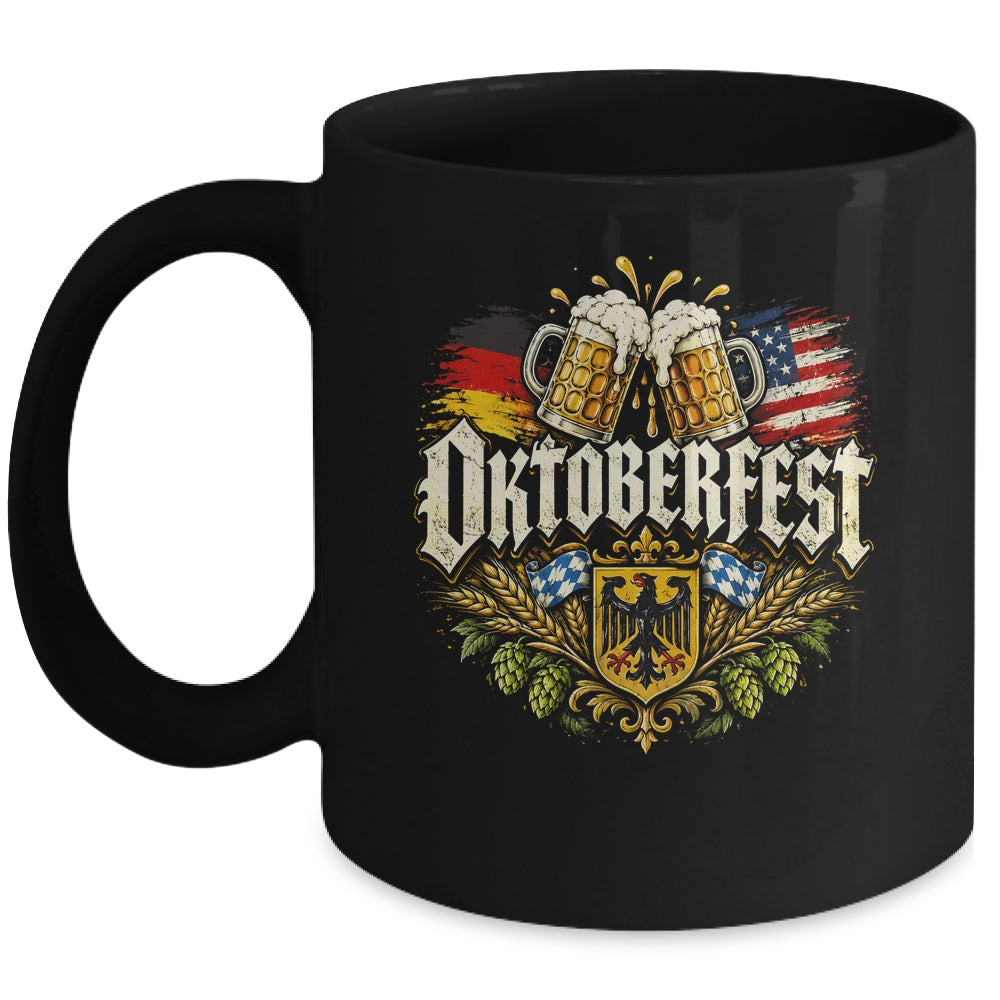 Oktoberfest Drinking Men Women Vintage German Flag Prost Mug | teecentury