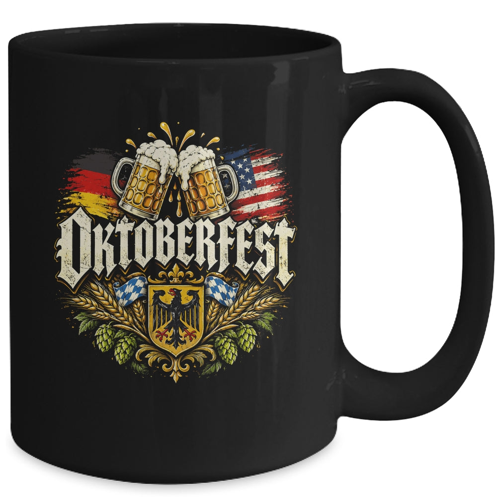 Oktoberfest Drinking Men Women Vintage German Flag Prost Mug | teecentury