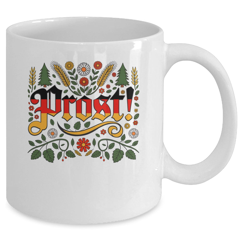 Oktoberfest Drinking Vintage German Prost Men Women Mug | teecentury