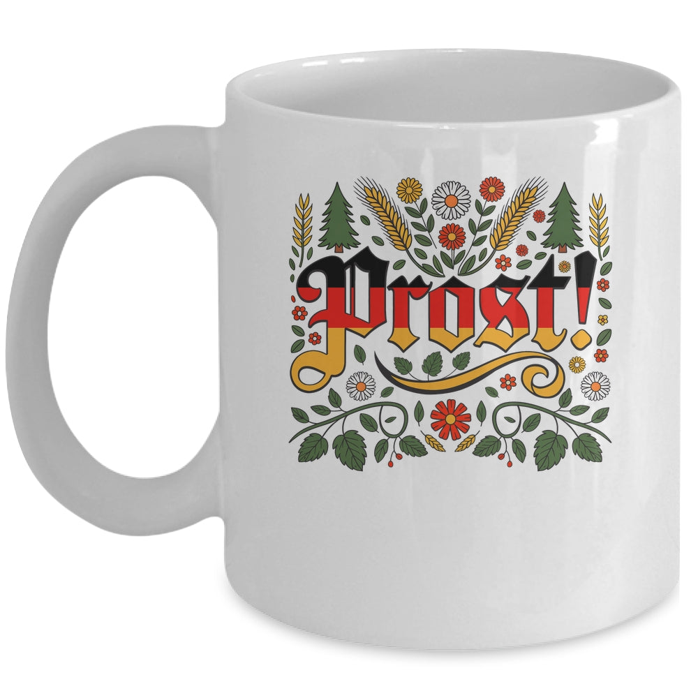 Oktoberfest Drinking Vintage German Prost Men Women Mug | teecentury