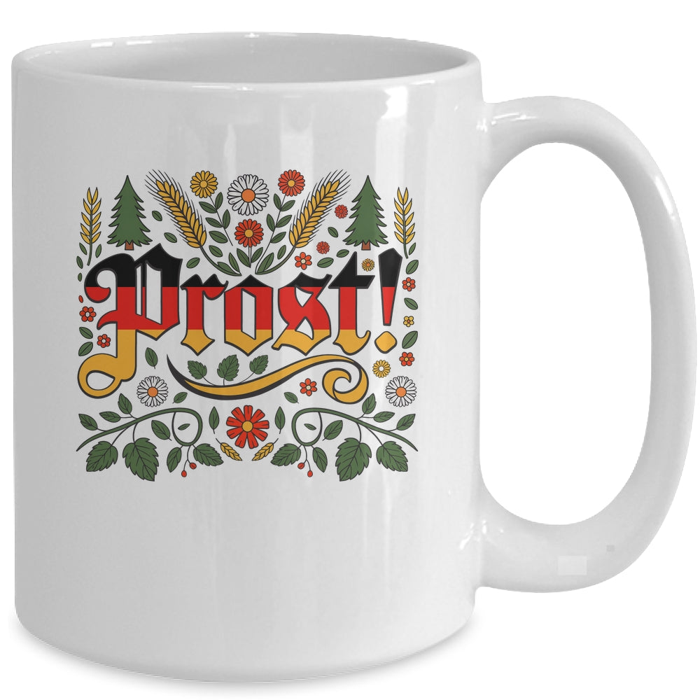 Oktoberfest Drinking Vintage German Prost Men Women Mug | teecentury