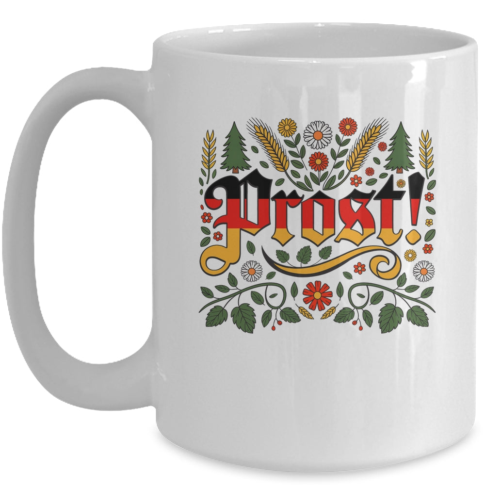 Oktoberfest Drinking Vintage German Prost Men Women Mug | teecentury