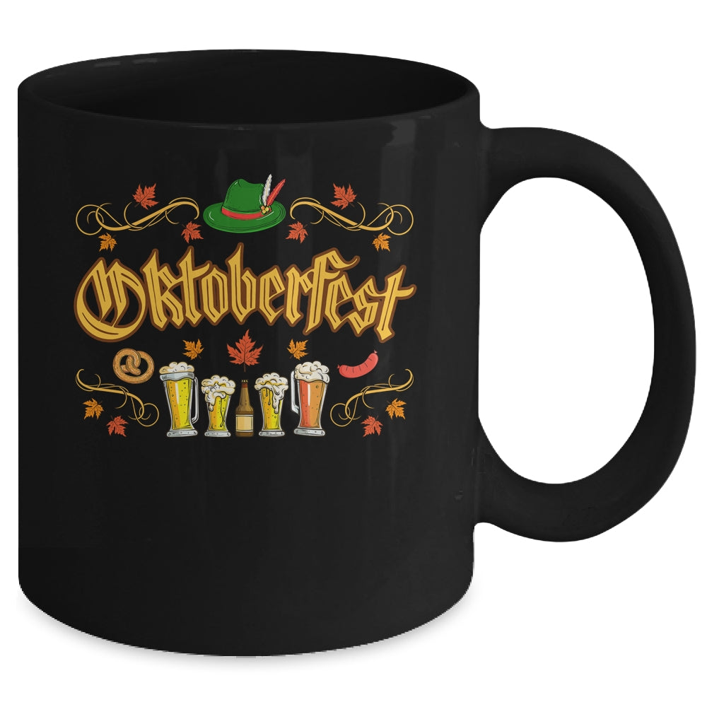 Oktoberfest Fall Autumn Leaves German Costume Women Men Kids Mug | teecentury