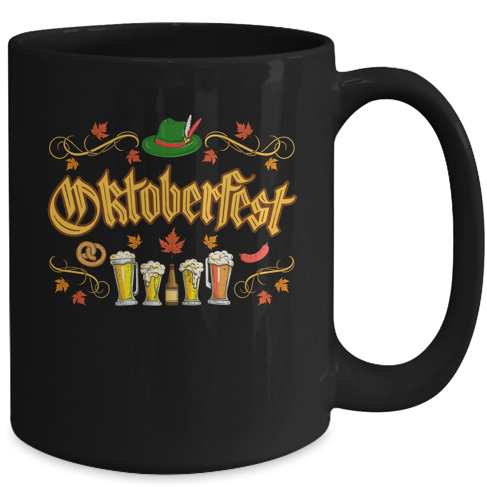 Oktoberfest Fall Autumn Leaves German Costume Women Men Kids Mug | teecentury