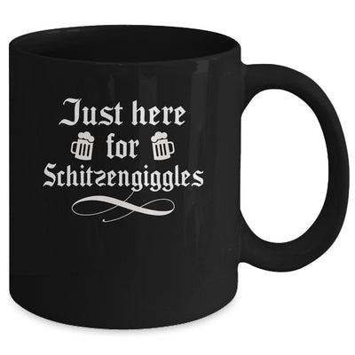 Oktoberfest Here For Schitzengiggles Funny German Men Women Mug | teecentury