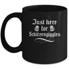 Oktoberfest Here For Schitzengiggles Funny German Men Women Mug | teecentury