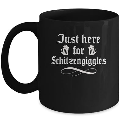 Oktoberfest Here For Schitzengiggles Funny German Men Women Mug | teecentury
