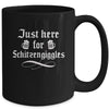 Oktoberfest Here For Schitzengiggles Funny German Men Women Mug | teecentury